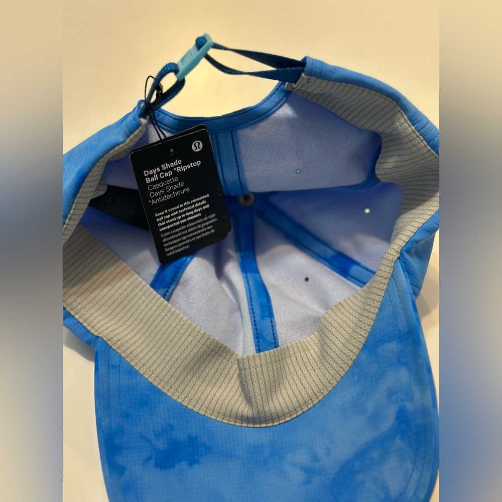 NWT Lululemon Days Shade Ball Cap *Ripstop Tidal Dye Areo Blue Poolside Blue - Picture 2 of 9